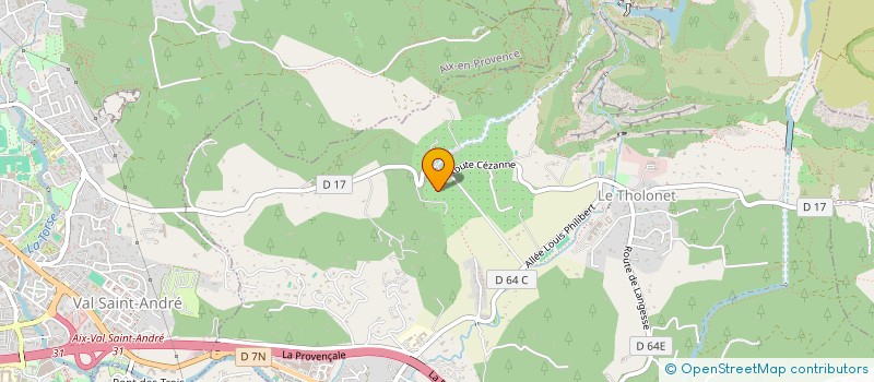 localisation de l'entreprise MONSIEUR ALEXIS MASSON  LE THOLONET