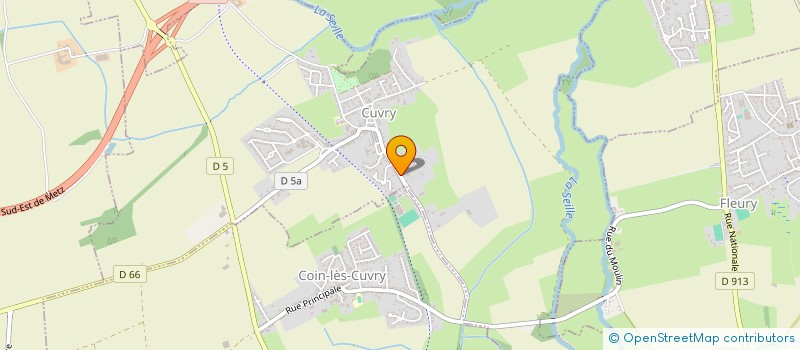 localisation de l'entreprise MONSIEUR ALEXIS MATHIEU  CUVRY