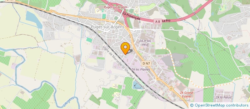 localisation de l'entreprise MONSIEUR ALEXIS MAZIN  PUGET-SUR-ARGENS