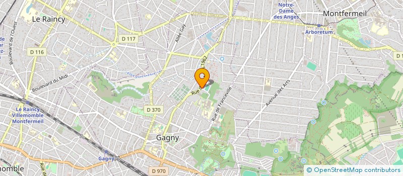 localisation de l'entreprise MONSIEUR ALEXIS MAZIZ  GAGNY