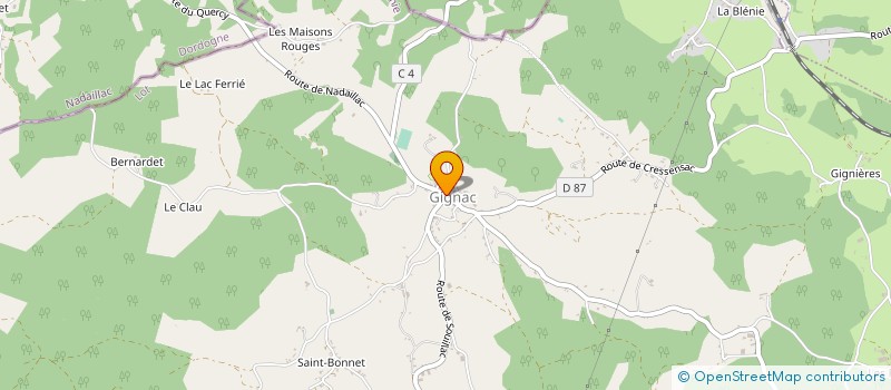 localisation de l'entreprise MONSIEUR ALEXIS MENGUAL  NADAILLAC