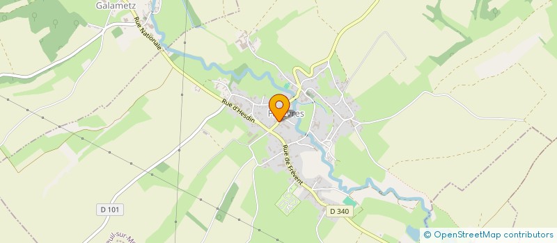 localisation de l'entreprise MONSIEUR ALEXIS MERCHEZ  FILLIEVRES