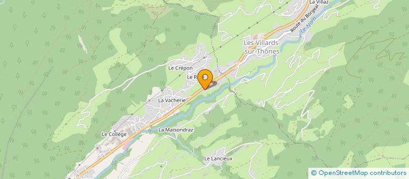 localisation de l'entreprise MONSIEUR ALEXIS MERMILLOD ANSELME à THONES