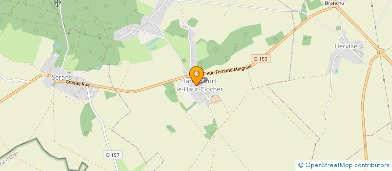 localisation de l'entreprise MONSIEUR ALEXIS MEUNIER  HADANCOURT-LE-HAUT-CLOCHER