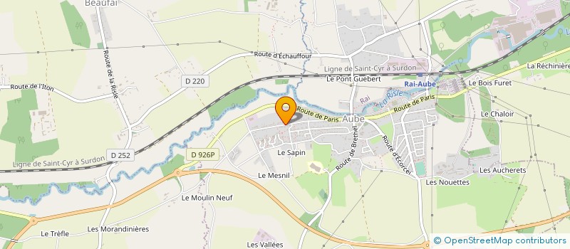 localisation de l'entreprise MONSIEUR ALEXIS MICHEL à AUBE