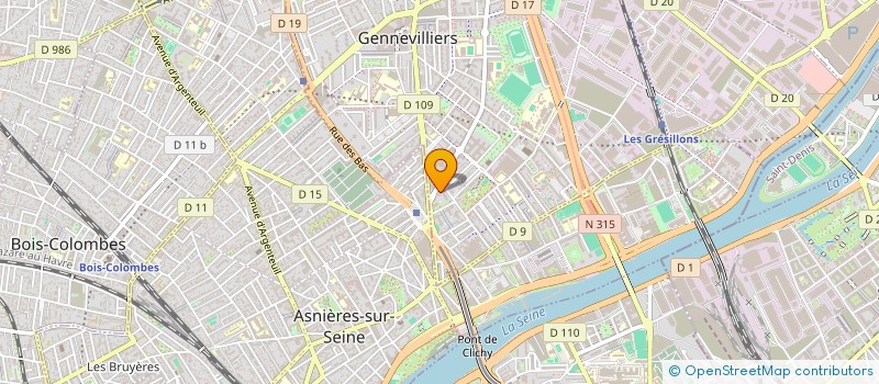 localisation de l'entreprise MONSIEUR ALEXIS MICHELAS  GENNEVILLIERS