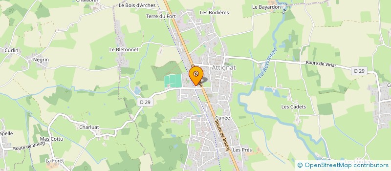 localisation de l'entreprise MONSIEUR ALEXIS MICHON  ATTIGNAT