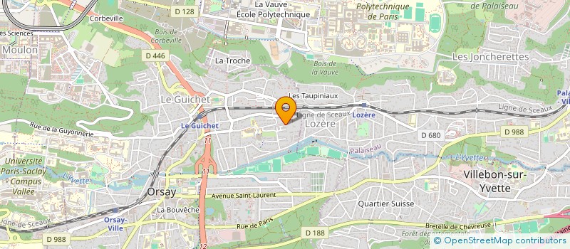 localisation de l'entreprise MONSIEUR ALEXIS MILLER à ORSAY