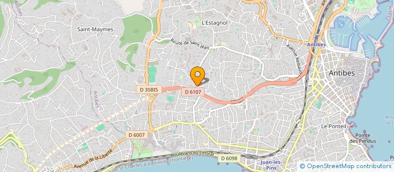 localisation de l'entreprise MONSIEUR ALEXIS MISCORIA  ANTIBES