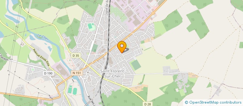 localisation de l'entreprise MONSIEUR ALEXIS MOLINA  SAINT-FLORENT-SUR-CHER