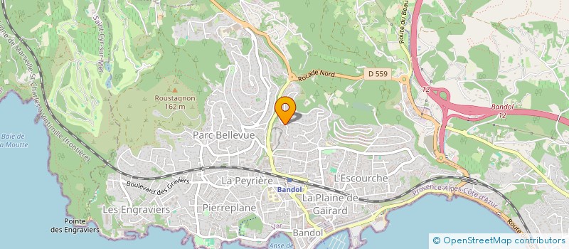 localisation de l'entreprise MONSIEUR ALEXIS MOREAU  BANDOL