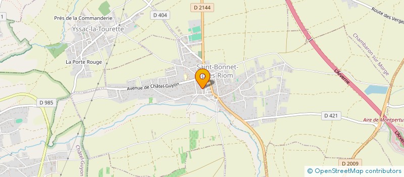 localisation de l'entreprise MONSIEUR ALEXIS MOREAU  SAINT-BONNET-PRES-RIOM