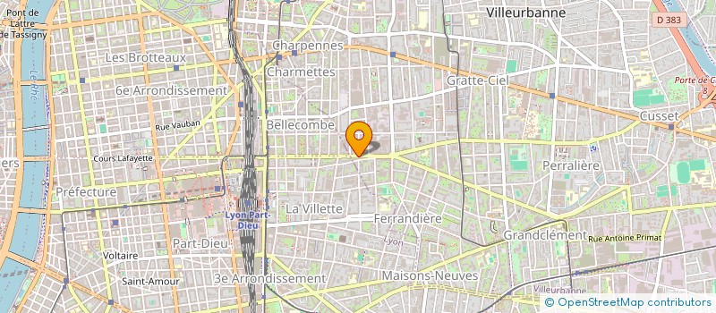 localisation de l'entreprise MONSIEUR ALEXIS MOREL  VILLEURBANNE