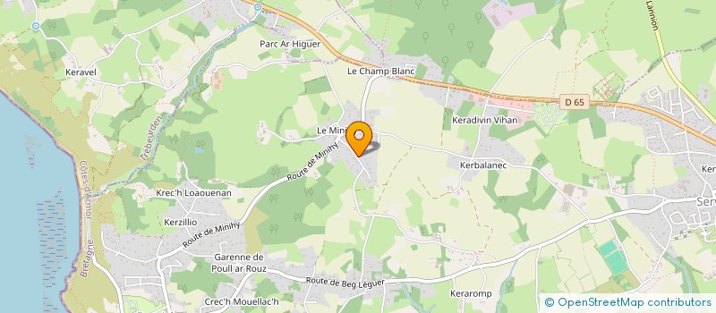 localisation de l'entreprise MONSIEUR ALEXIS MORVAN  LANNION