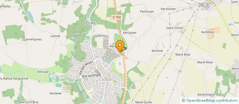 localisation de l'entreprise MONSIEUR ALEXIS MORVANT à CAUDAN