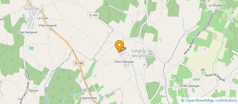 localisation de l'entreprise MONSIEUR ALEXIS MOTARD  SALIGNAC-DE-MIRAMBEAU