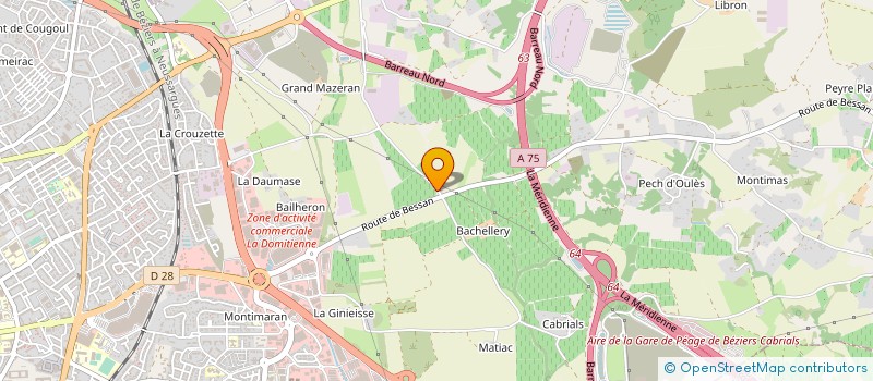 localisation de l'entreprise MONSIEUR ALEXIS MULLER  BEZIERS