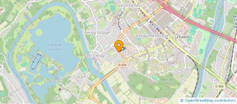 localisation de l'entreprise MONSIEUR ALEXIS MUSSIER  CERGY