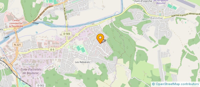 localisation de l'entreprise MONSIEUR ALEXIS NAULET  BOULAZAC ISLE MANOIRE