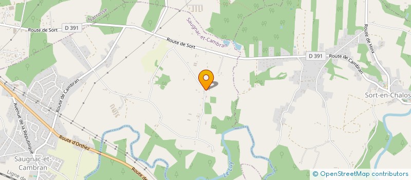 localisation de l'entreprise MONSIEUR ALEXIS NEISEN  SAUGNAC-ET-CAMBRAN