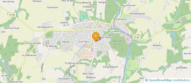 localisation de l'entreprise MONSIEUR ALEXIS NICOL  PONT-SCORFF