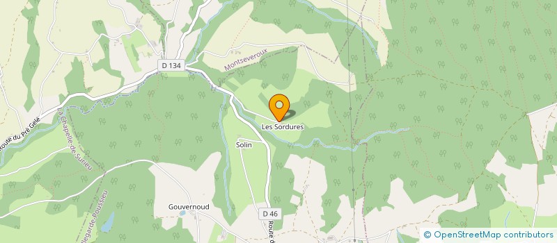 localisation de l'entreprise MONSIEUR ALEXIS OGIER  BELLEGARDE-POUSSIEU