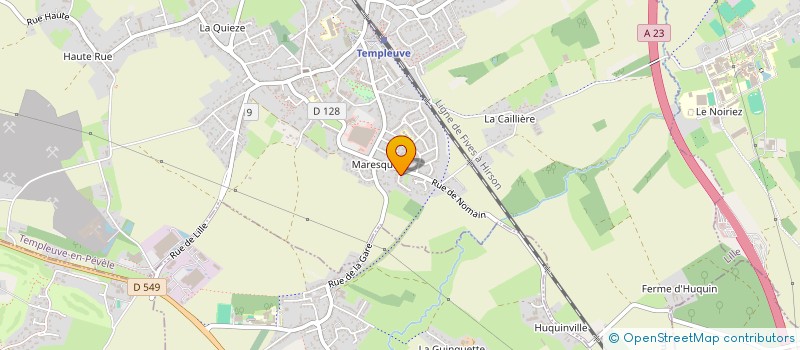 localisation de l'entreprise MONSIEUR ALEXIS OMBROUCK  TEMPLEUVE-EN-PEVELE