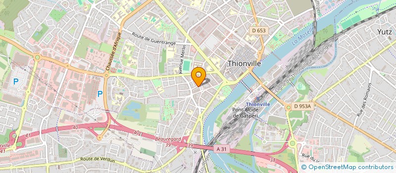 localisation de l'entreprise MONSIEUR ALEXIS ORIOTTI  THIONVILLE