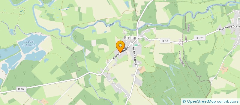 localisation de l'entreprise MONSIEUR ALEXIS OUDARD  BRETIGNY