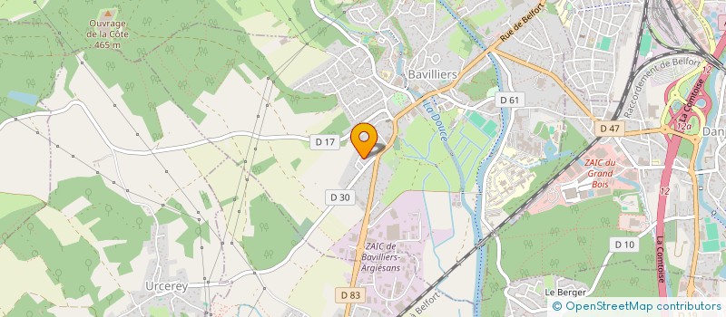 localisation de l'entreprise MONSIEUR ALEXIS OZOUX à BAVILLIERS
