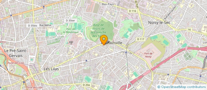 localisation de l'entreprise MONSIEUR ALEXIS PARAKIAN à ROMAINVILLE