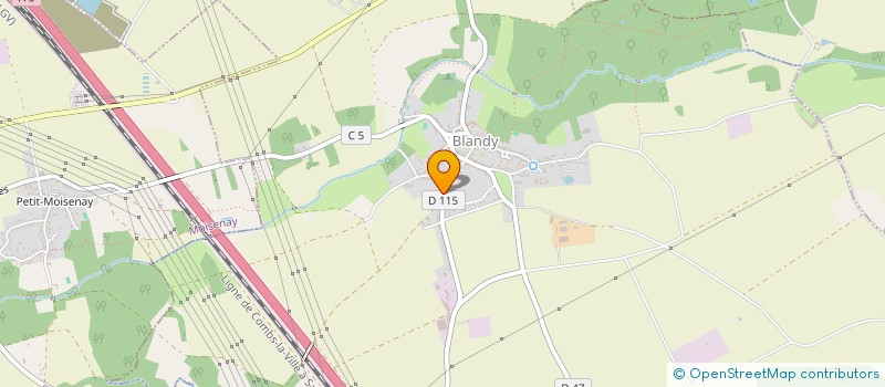 localisation de l'entreprise MONSIEUR ALEXIS PARMENTELOT  BLANDY