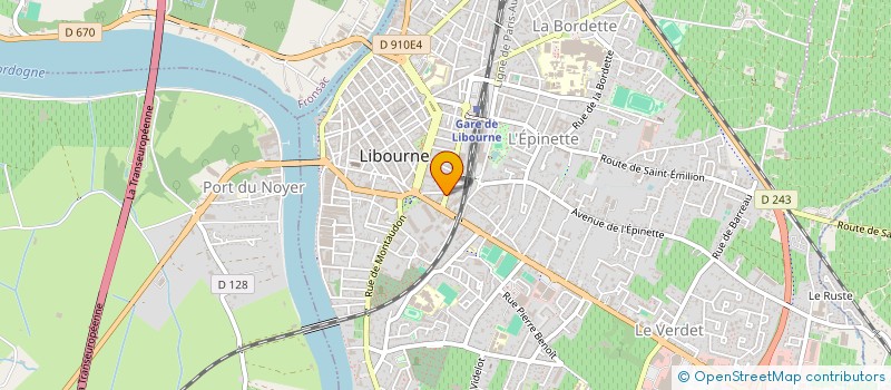 localisation de l'entreprise MONSIEUR ALEXIS PAROUTEAU à LIBOURNE