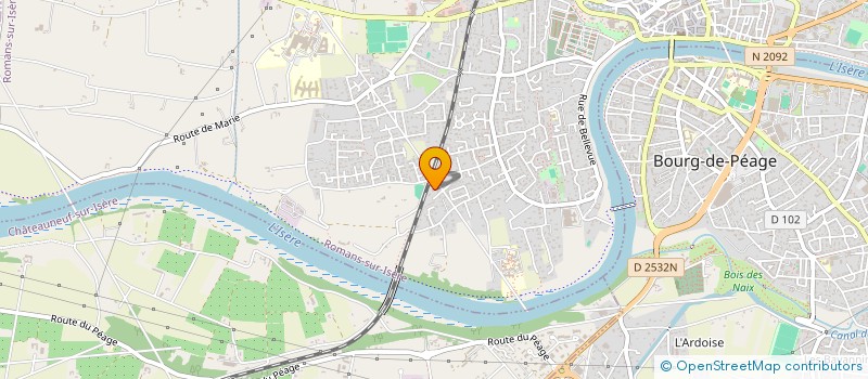 localisation de l'entreprise MONSIEUR ALEXIS PELLERIN  ROMANS-SUR-ISERE