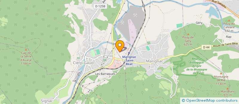 localisation de l'entreprise MONSIEUR ALEXIS PENE  MARIGNAC