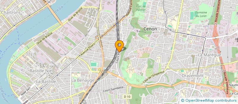 localisation de l'entreprise MONSIEUR ALEXIS PERCHERON  CENON