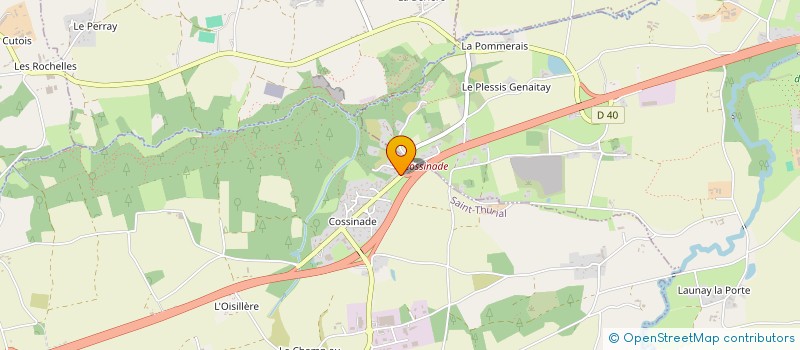 localisation de l'entreprise MONSIEUR ALEXIS PERRAUD  SAINT-THURIAL