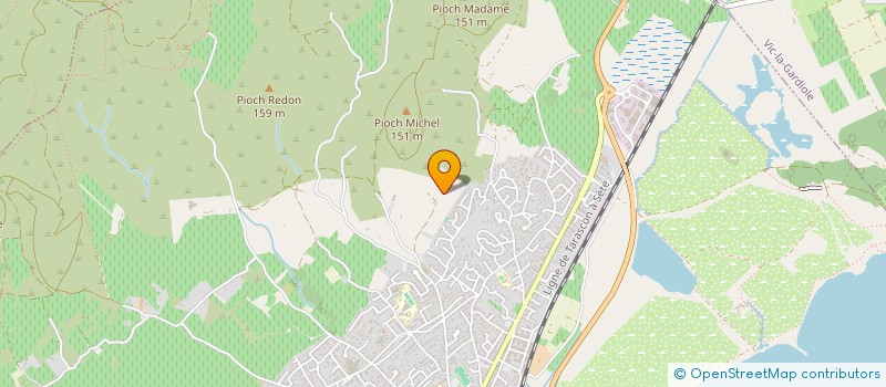 localisation de l'entreprise MONSIEUR ALEXIS PERRET  FRONTIGNAN