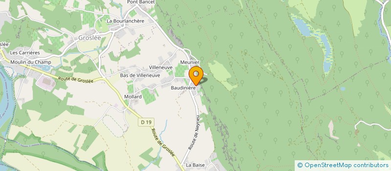 localisation de l'entreprise MONSIEUR ALEXIS PERRIER  GROSLEE-SAINT-BENOIT