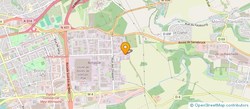 localisation de l'entreprise MONSIEUR ALEXIS PETAIN  METZ