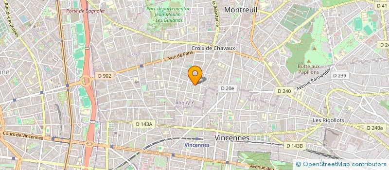 localisation de l'entreprise MONSIEUR ALEXIS PETIT à MONTREUIL