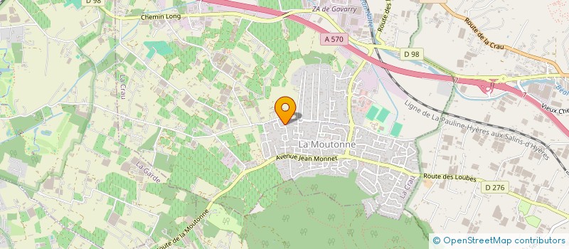 localisation de l'entreprise MONSIEUR ALEXIS PEUCH  LA CRAU