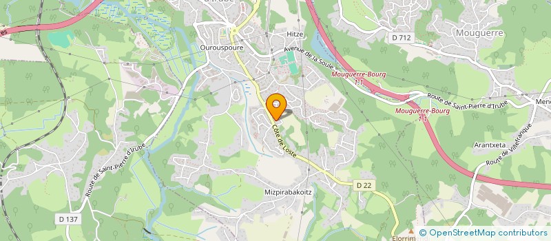 localisation de l'entreprise MONSIEUR ALEXIS PEUZIAT à SAINT-PIERRE-D'IRUBE