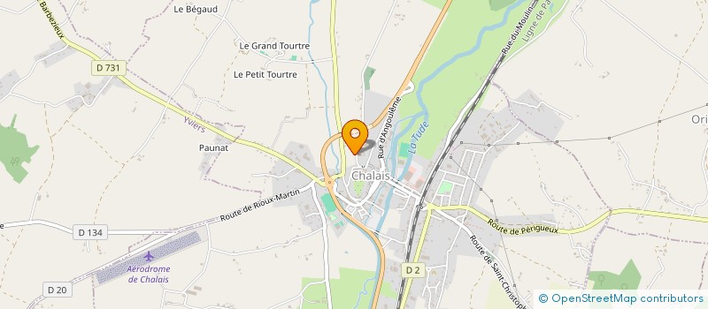 localisation de l'entreprise MONSIEUR ALEXIS PEYCHES à CHALAIS