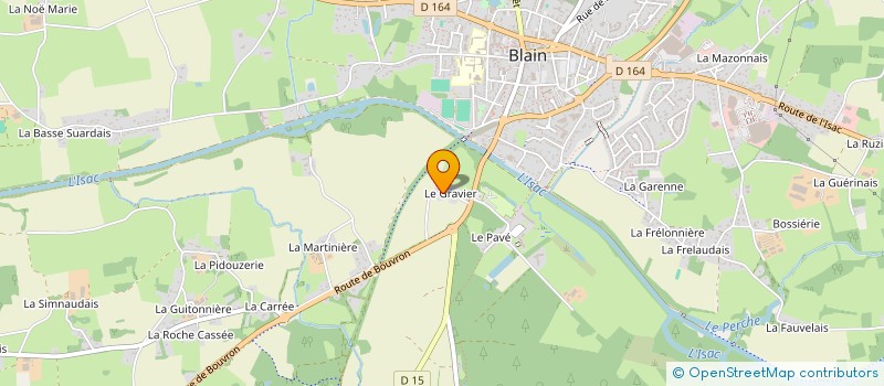 localisation de l'entreprise MONSIEUR ALEXIS PEYRE  BLAIN