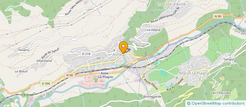 localisation de l'entreprise MONSIEUR ALEXIS PEYTAVIN  AIME-LA-PLAGNE