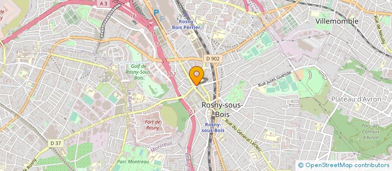 localisation de l'entreprise MONSIEUR ALEXIS PICQUENOT à ROSNY-SOUS-BOIS