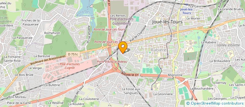 localisation de l'entreprise MONSIEUR ALEXIS PIERRE  JOUE-LES-TOURS