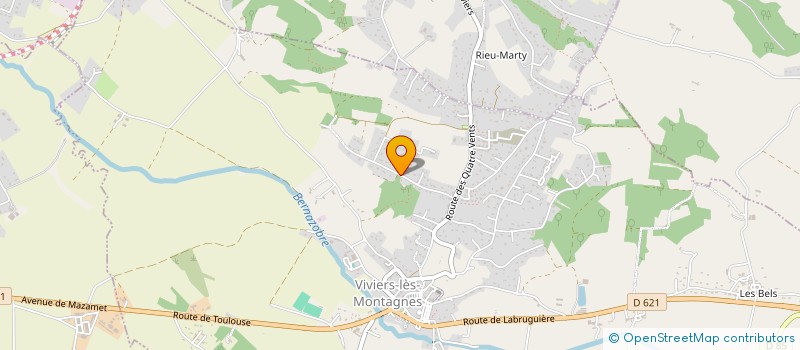 localisation de l'entreprise MONSIEUR ALEXIS PILLOUX  VIVIERS-LES-MONTAGNES