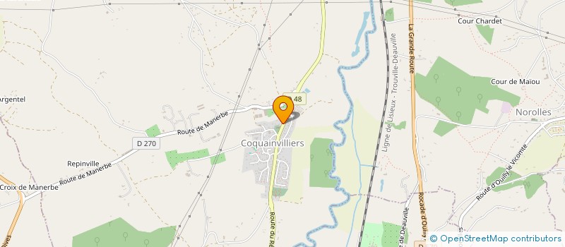 localisation de l'entreprise MONSIEUR ALEXIS PIOU  COQUAINVILLIERS